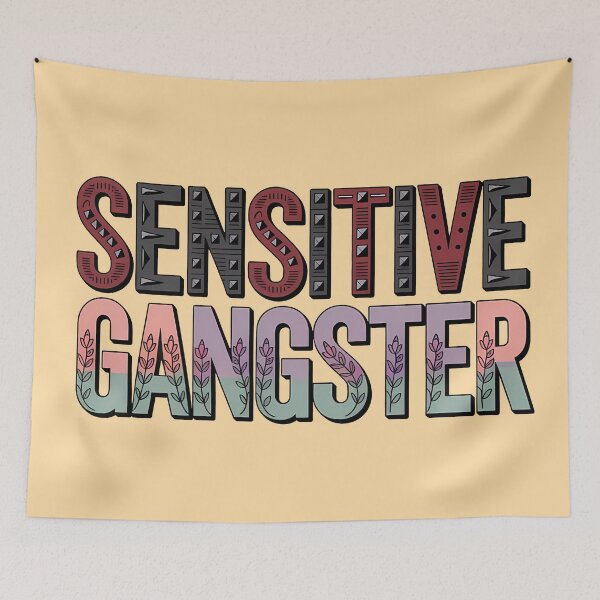 Item preview, Sensitive Gangster Soft And Strong designed and sold by KateLeap.