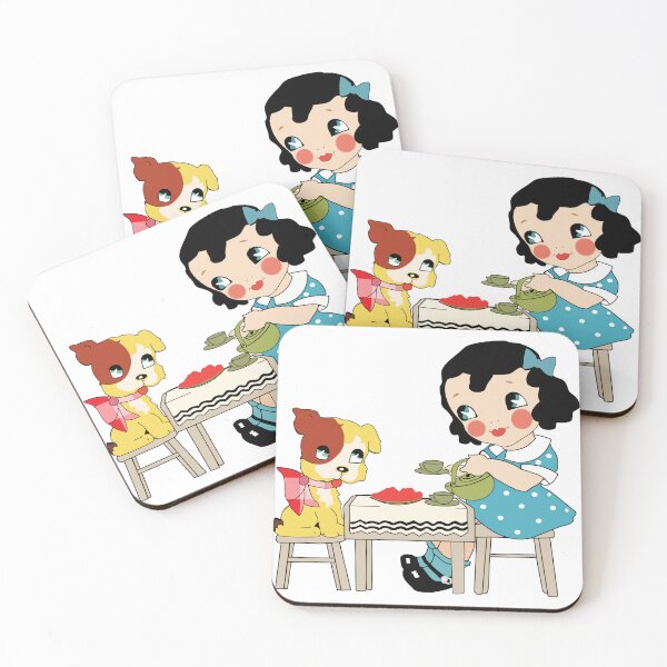Item preview, Cute girl with her pet on dinning  designed and sold by Chirayu1111.