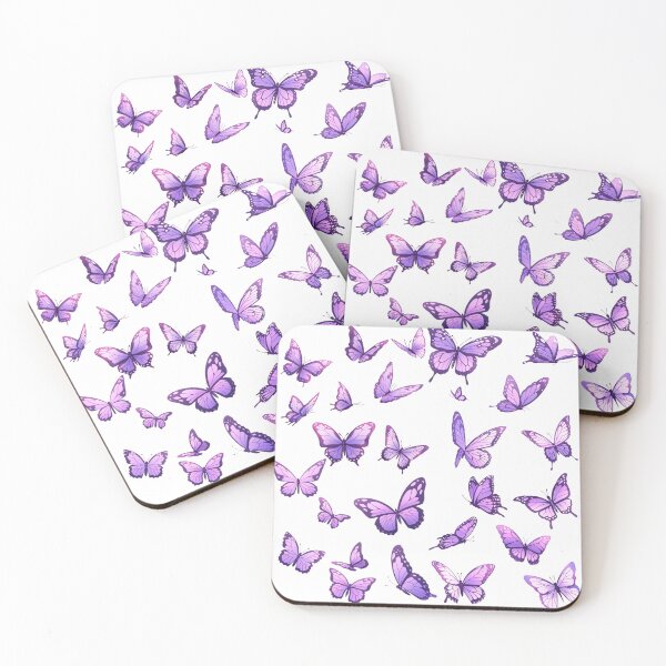 Item preview, Purple Butterfly Pattern – Aesthetic Wings Design designed and sold by Spearhead Ink.