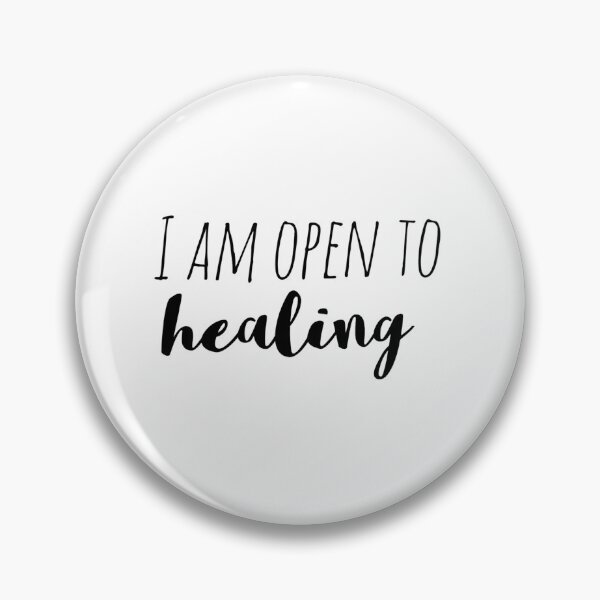 Item preview, I Am Open to Healing – Affirmation – Inner Peace and Recovery Typography designed and sold by Camila  Ardila.