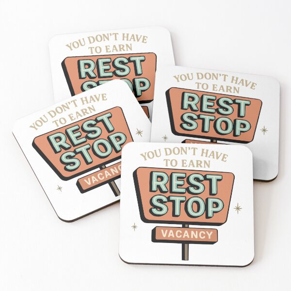 Item preview, You Don’t Have to Earn Rest – Anti-Hustle Neon Motel Tee designed and sold by Mike Draws.