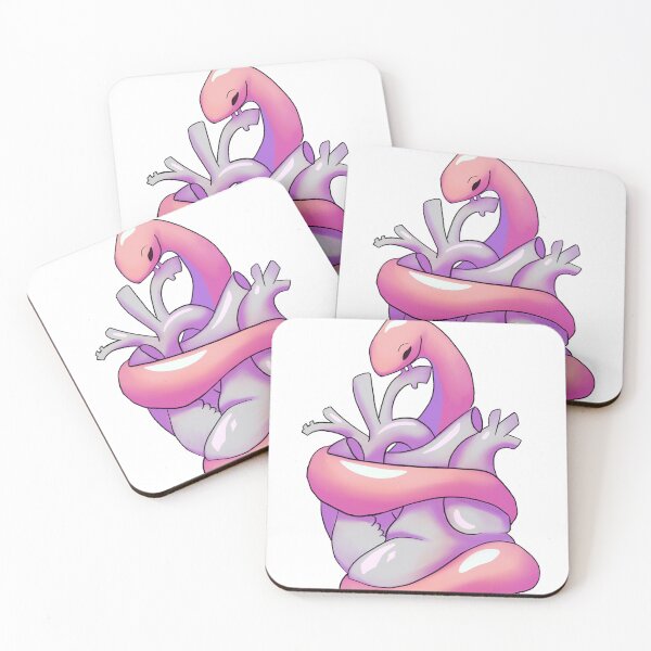 Item preview, Snake embracing a heart designed and sold by DeluxicalWhimsy.