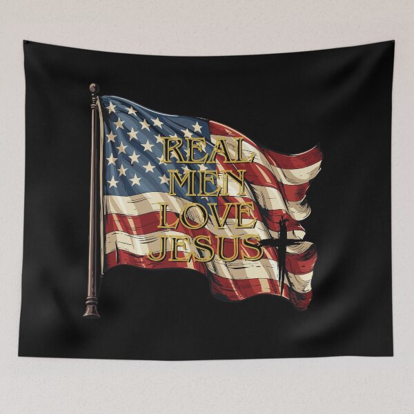 Item preview, Real Men Love Jesus designed and sold by FaithoverFear73.