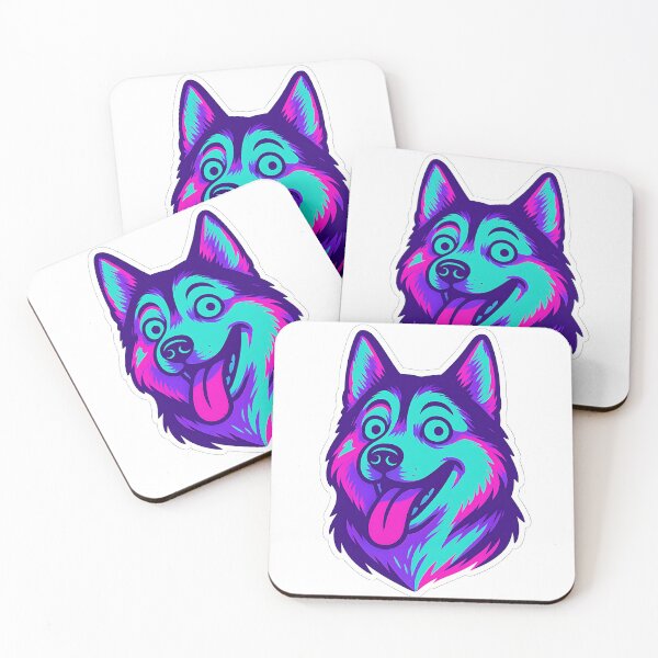 Item preview, Long Hair Energetic Husky designed and sold by Throwback Trends.