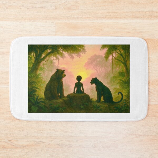 Item preview, The Jungle Book: Mowgli, Baloo and Bagheera designed and sold by Steffani Lehmann.