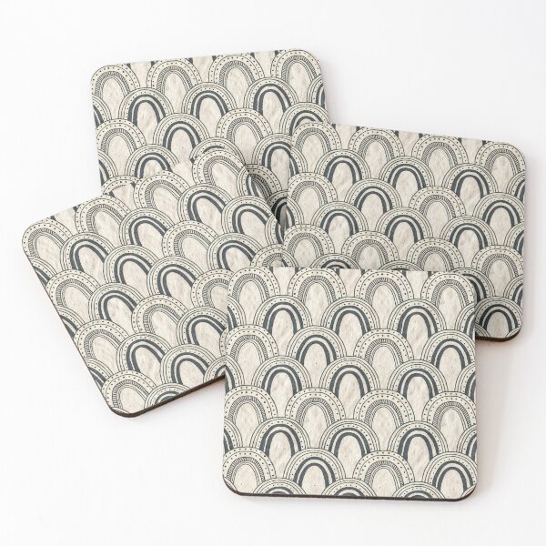 Item preview, Boho Rainbow Arches Seamless Pattern on Beige Paper Texture. designed and sold by RGShirtWorks.