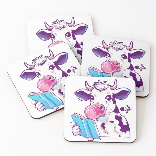 Item preview, Bubble Cow Logic – Chew Gum Not Philosophy Sticker designed and sold by Imaginarium of Chaos falcon88 .