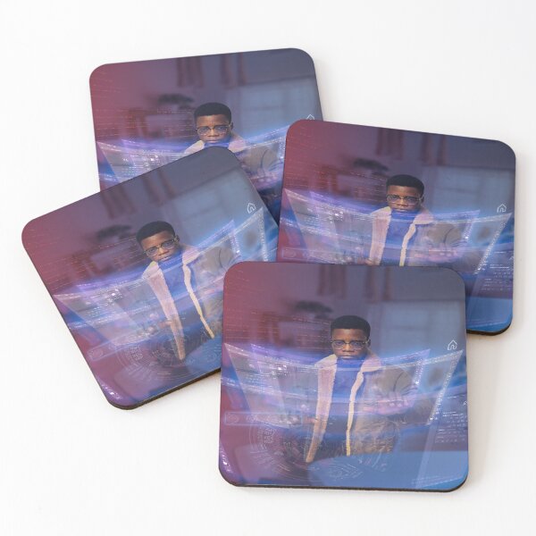 Item preview, Cool Black Tech Guy in Hologram World designed and sold by PopLikePrint.