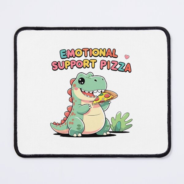 Item preview, Emotional Support Pizza Dinosaur designed and sold by AdequateTRex.