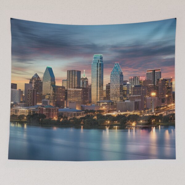 Item preview, Bustling city skyline designed and sold by Made-by-Gus.