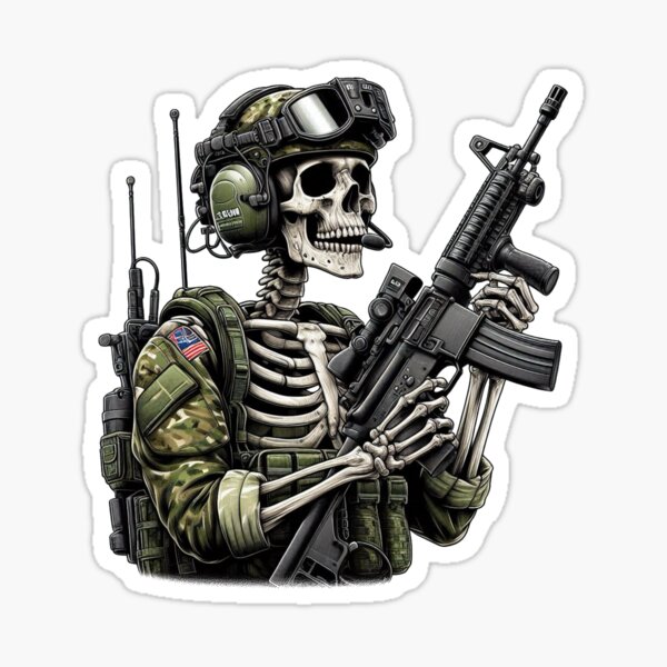 Vista previa del artículo con la obra «Esqueleto táctico», diseñado y vendido por Toricreatess.