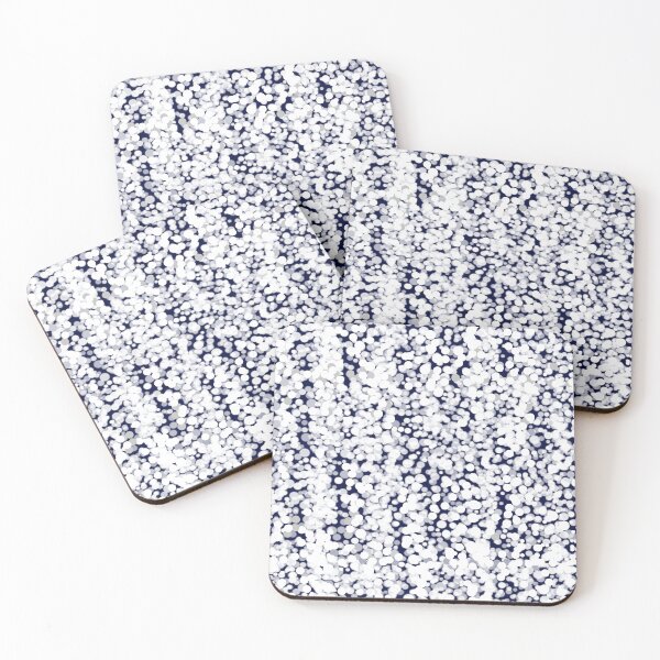 Item preview, Scattered White Dots on Dark Blue designed and sold by Quennie Bacol Artwork.