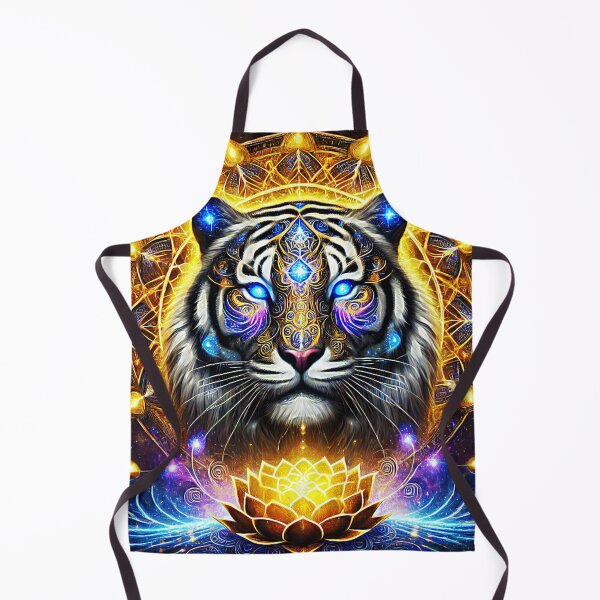 Item preview, Mystical Tiger with Sacred Lotus and Cosmic Energy Mandala designed and sold by TTM Inspirational.