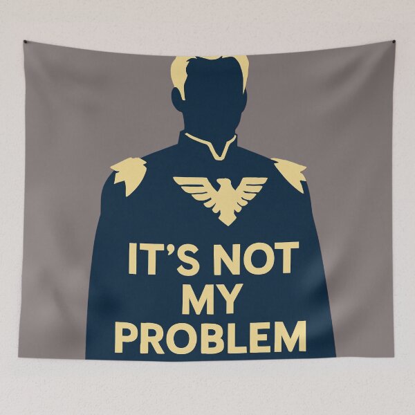 Item preview, Corrupt Hero – Sarcastic Quote & Bold Silhouette designed and sold by LoomisDreams.