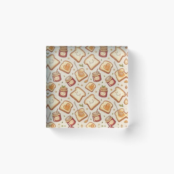 Item preview, Happy Toast and Jam Seamless Pattern. designed and sold by RGShirtWorks.