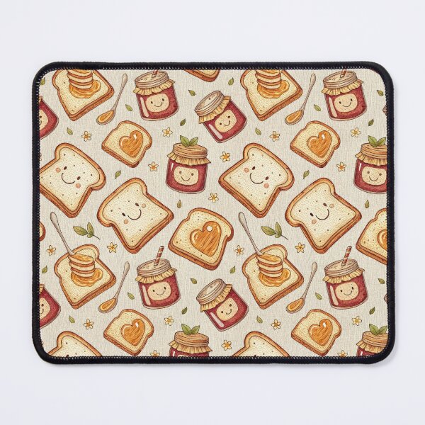 Item preview, Happy Toast and Jam Seamless Pattern. designed and sold by RGShirtWorks.
