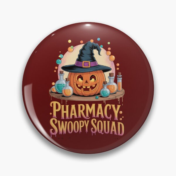 Item preview, Pharmacy Swoopy Squad Funny Halloween Pumpkin Apothecary Shirt designed and sold by DigitalArtByNow.