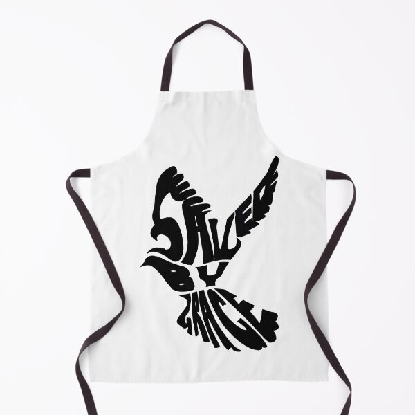 Item preview, Saved by Grace – Black Dove Calligram Christian Art designed and sold by MilkaMillyBoo.