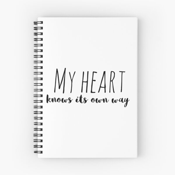 Item preview, My Heart Knows Its Own Way – Affirmation – Intuitive Wisdom Typography designed and sold by Camila  Ardila.