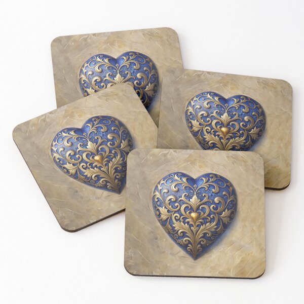 Item preview, Blue Ceramic Heart designed and sold by Made-by-Gus.