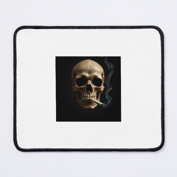 Item preview, Skull smoking cigarette designed and sold by Saikat Sengupta.