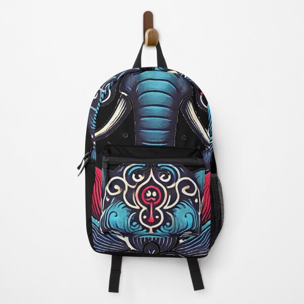 Item preview, Ornate Blue Elephant with Tribal Lotus – Spiritual Animal Mandala Art designed and sold by TTM Inspirational.