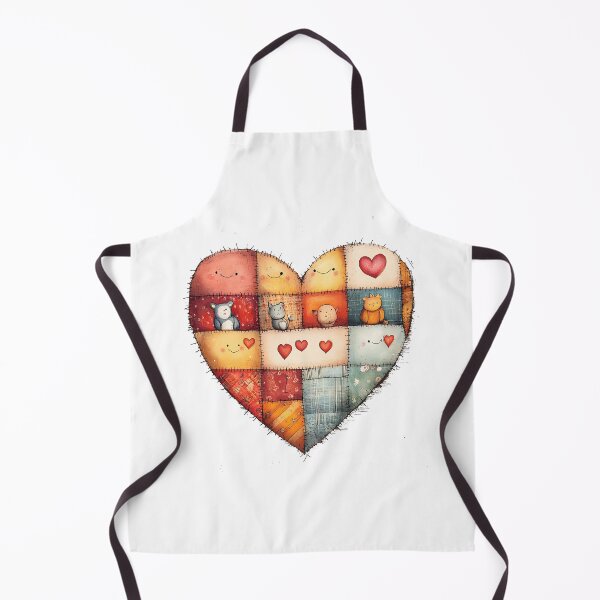 Item preview, Cute Patchwork Heart Quilt 5 designed and sold by Made-by-Gus.