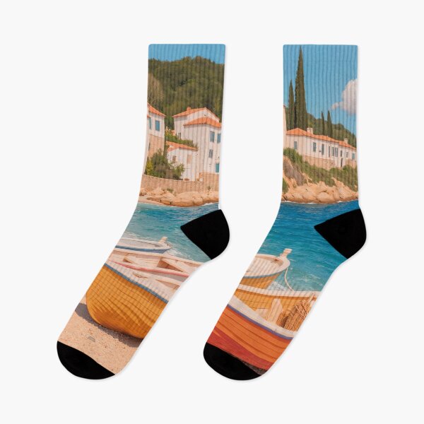 Item preview, Boats on the beach, summer holidays by the sea designed and sold by Mauswohn.