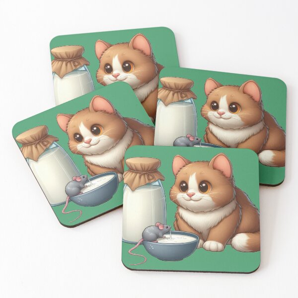 Item preview,  An Unlikely Friendship: Kitten and Mouse Sharing Milk designed and sold by IraBum.
