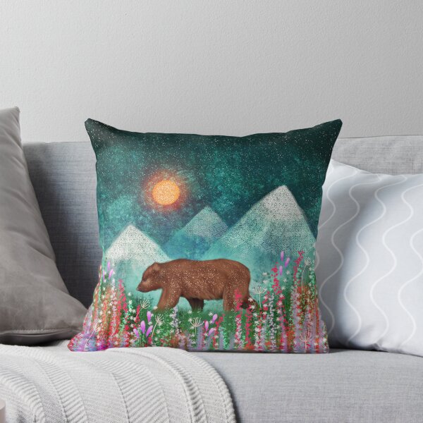 Item preview, Bear Walking at Sunset designed and sold by LiaContrinoArt.