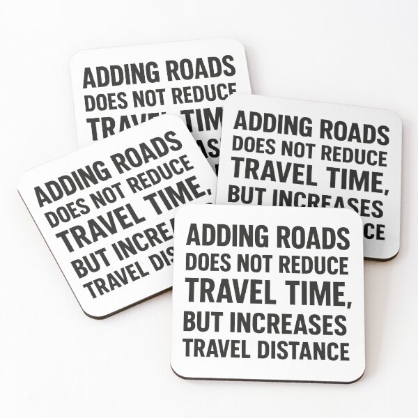 Item preview, Adding Roads Does Not Reduce Travel Time designed and sold by ToyoTees.