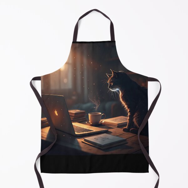 Item preview, The Cat Who Codes: Cinematic Cozy Study Night with Coffee & Books designed and sold by RAZ1995.