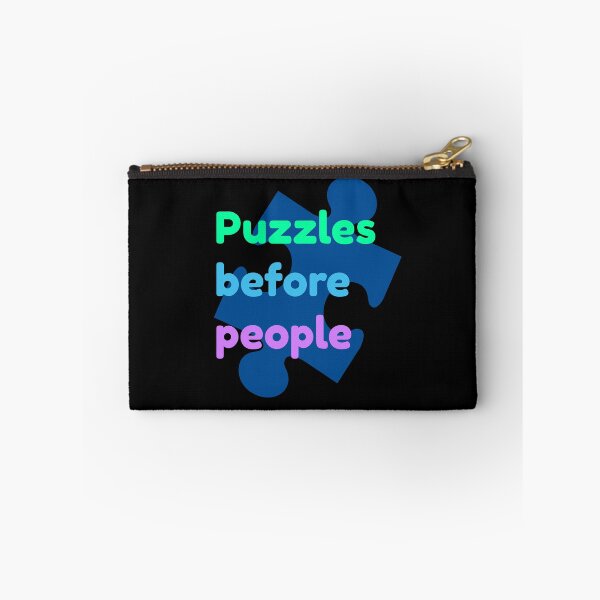 Item preview, Puzzles before people; Puzzle lover Introvert humor Brain games Logic lover designed and sold by Galskap.