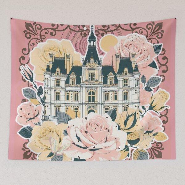Item preview, French Castle - Modern Chateaucore Aesthetic Wall Art designed and sold by Sugar Wisdom .