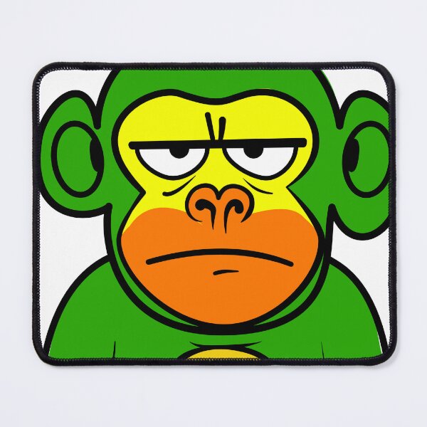 Item preview, Green Mojiji – Maximum Meh Mode designed and sold by hello_mojiji.