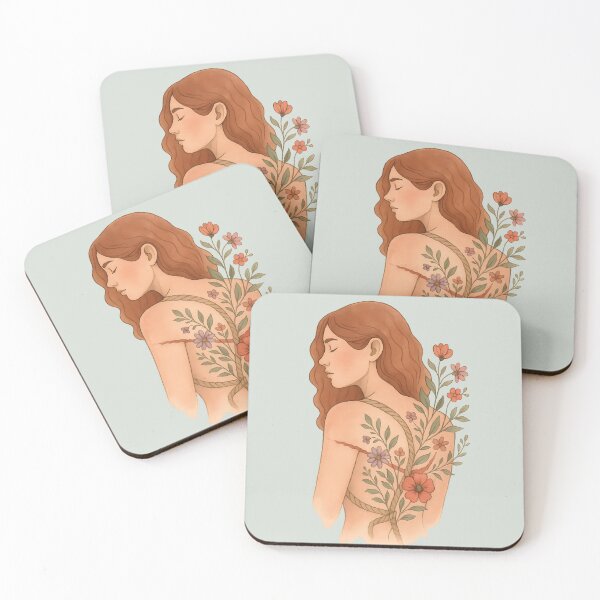 Item preview, Still Blooming – Healing Floral Woman Illustration for Survivors designed and sold by Quiet Power Co..