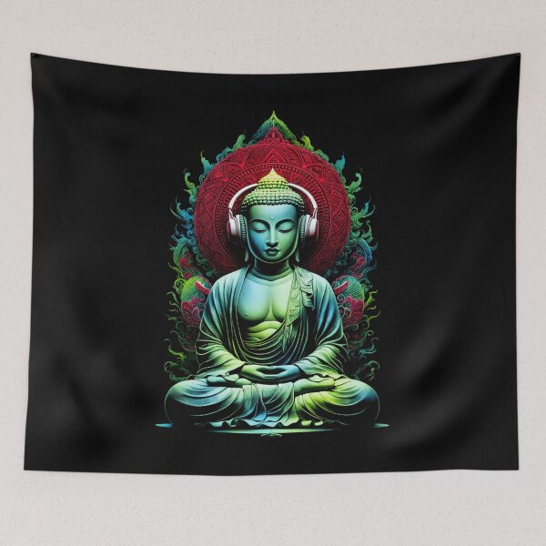 Item preview, Colorful Musical Buddha designed and sold by fabiandesigns88.