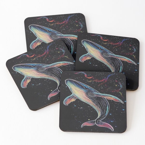 Item preview, Beautiful Galactic Ocean Whale drawing designed and sold by NivyasArtistry.