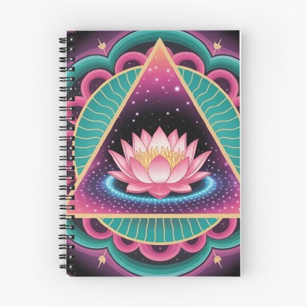 Item preview, triangular mandala with a luminous lotus flower at its center. designed and sold by Lilashakti ⭐️ ⭐️ ⭐️ ⭐️ ⭐️.