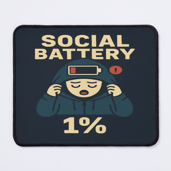 Item preview, Social Battery: 1% designed and sold by CyangProduct.