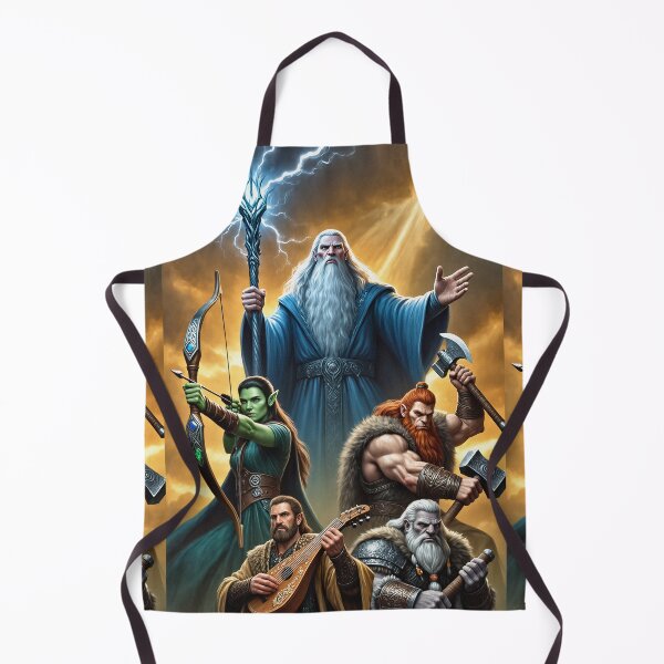 Item preview, 'The Dungeon Party' fantasy illustration designed and sold by Vintage Designs +.
