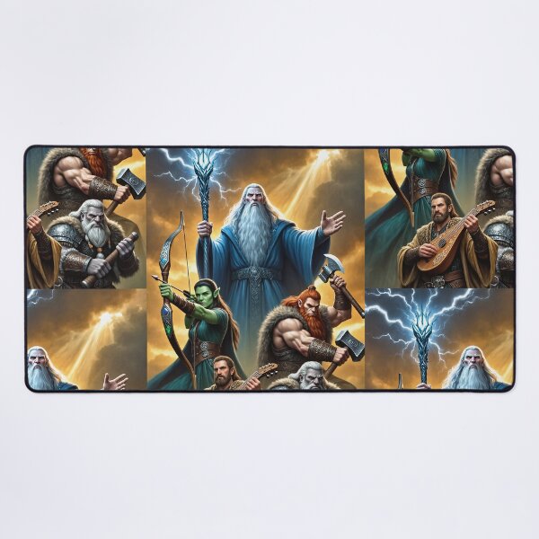 Item preview, 'The Dungeon Party' fantasy illustration designed and sold by Vintage Designs +.