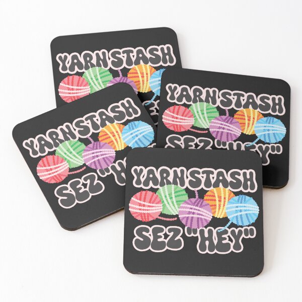 Item preview, Knitter knitting crochet yarn stash says hey crafts hoarder designed and sold by BigMRanch.