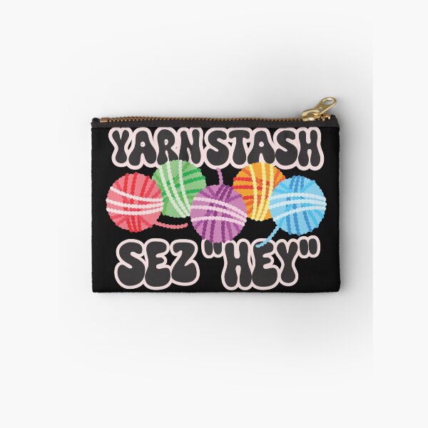 Item preview, Knitter knitting crochet yarn stash says hey crafts hoarder designed and sold by BigMRanch.
