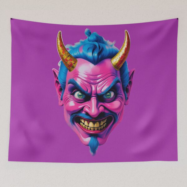 Item preview, Pink Oni mask designed and sold by Designs by Me.
