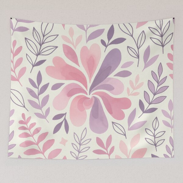 Item preview, Beautiful Purple Blush Floral fluid Aesthetic designed and sold by scicilysimonee.