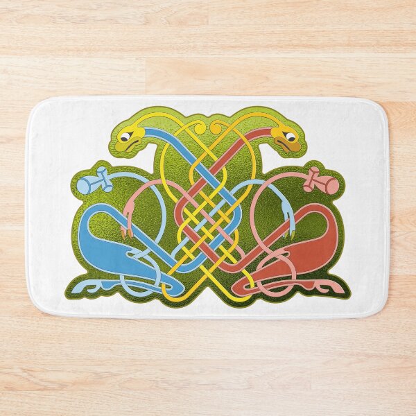 Item preview, Celtic style serpents on glass designed and sold by ChimaGraphics.