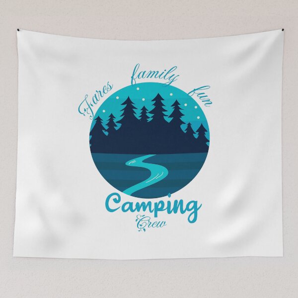 Item preview,  “Camping Crew – Fires, Family, Fun” designed and sold by Soukito.