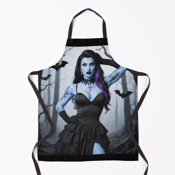 Item preview, Gothic woman posing in black dress designed and sold by Vintage Designs +.