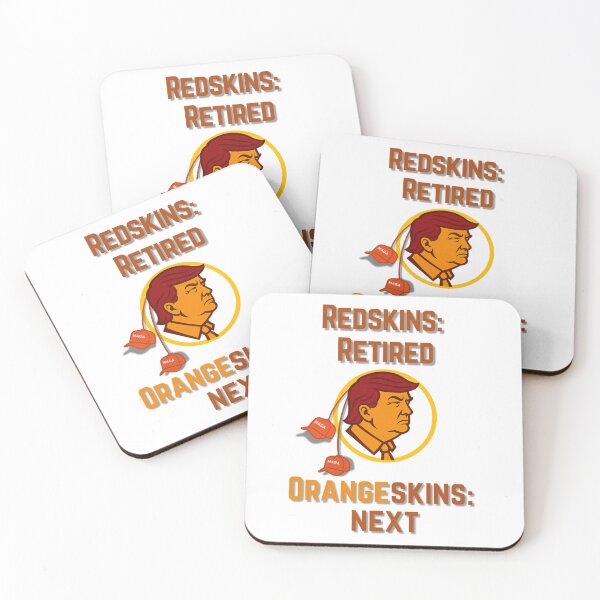Item preview,  ORANGESKINS: A Protest Poster Against Trump and Mascot Racism designed and sold by Where Troubles Melt Like Lemon Drops.
